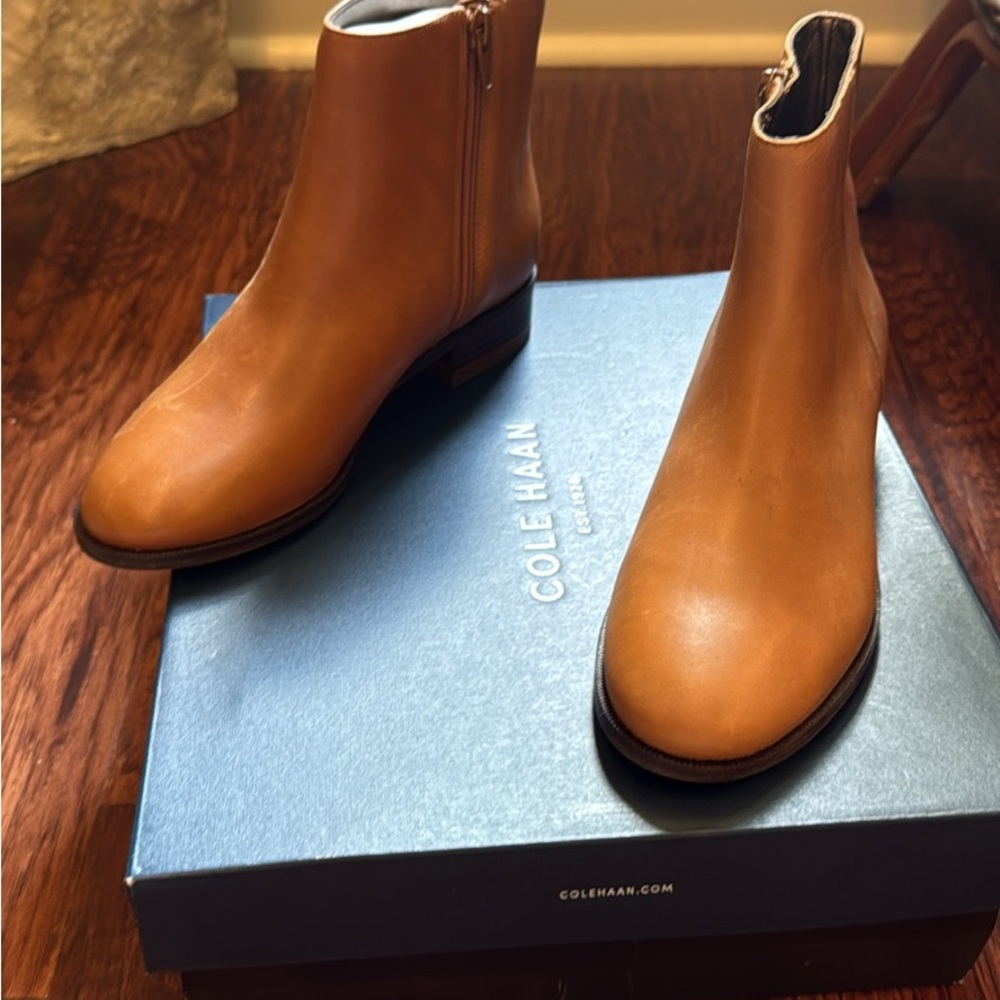 Cole Haan Men's Tan Leather Boots